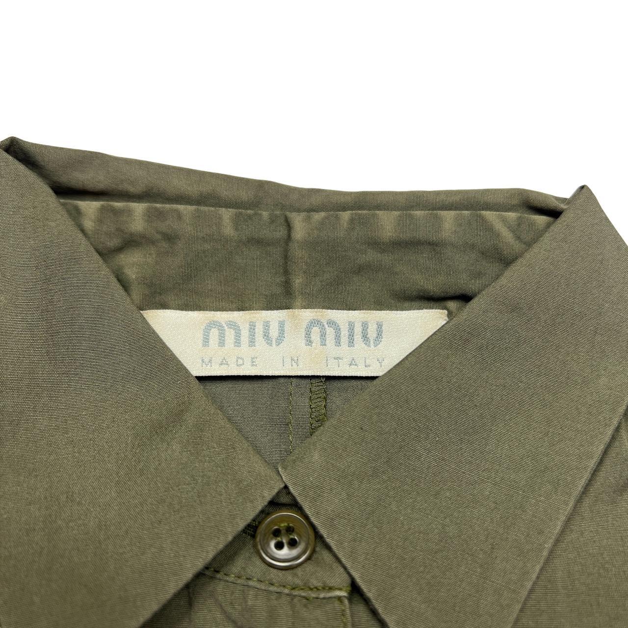 Miu Miu Women's Khaki and Green Blouse (2)
