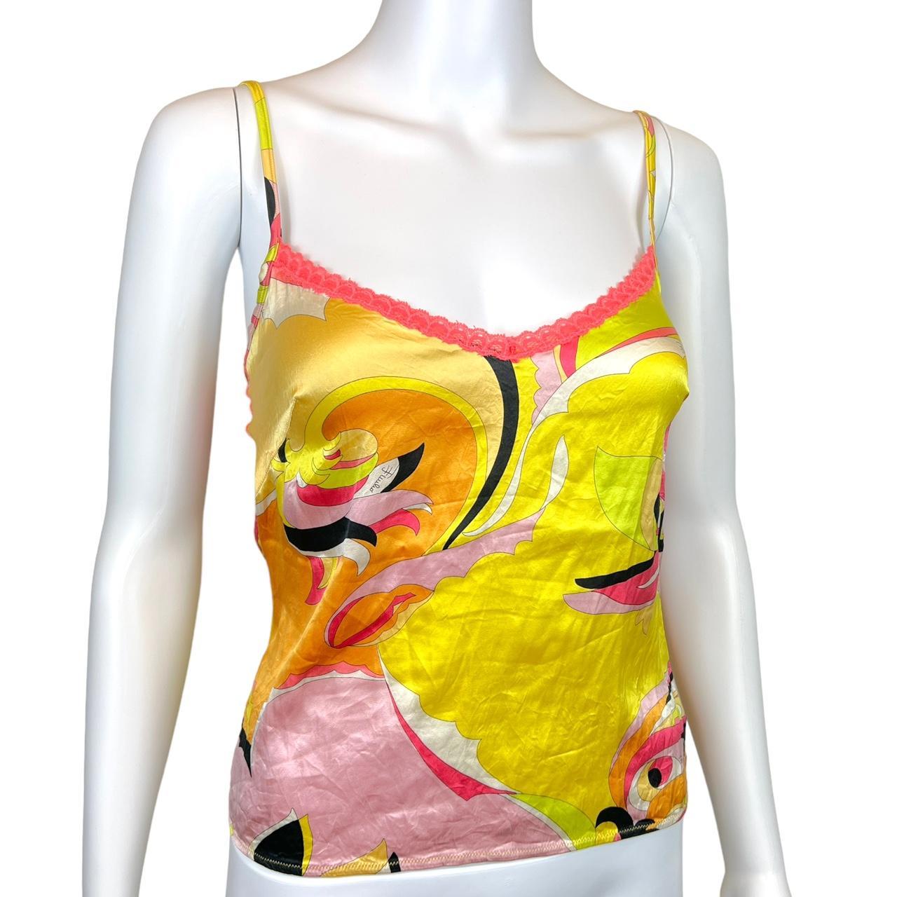 Emilio Pucci Women's Pink and Yellow Vest (2)