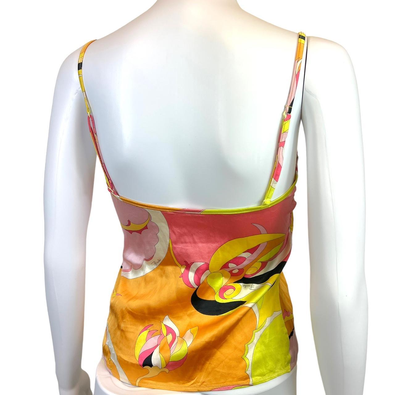 Emilio Pucci Women's Pink and Yellow Vest (4)