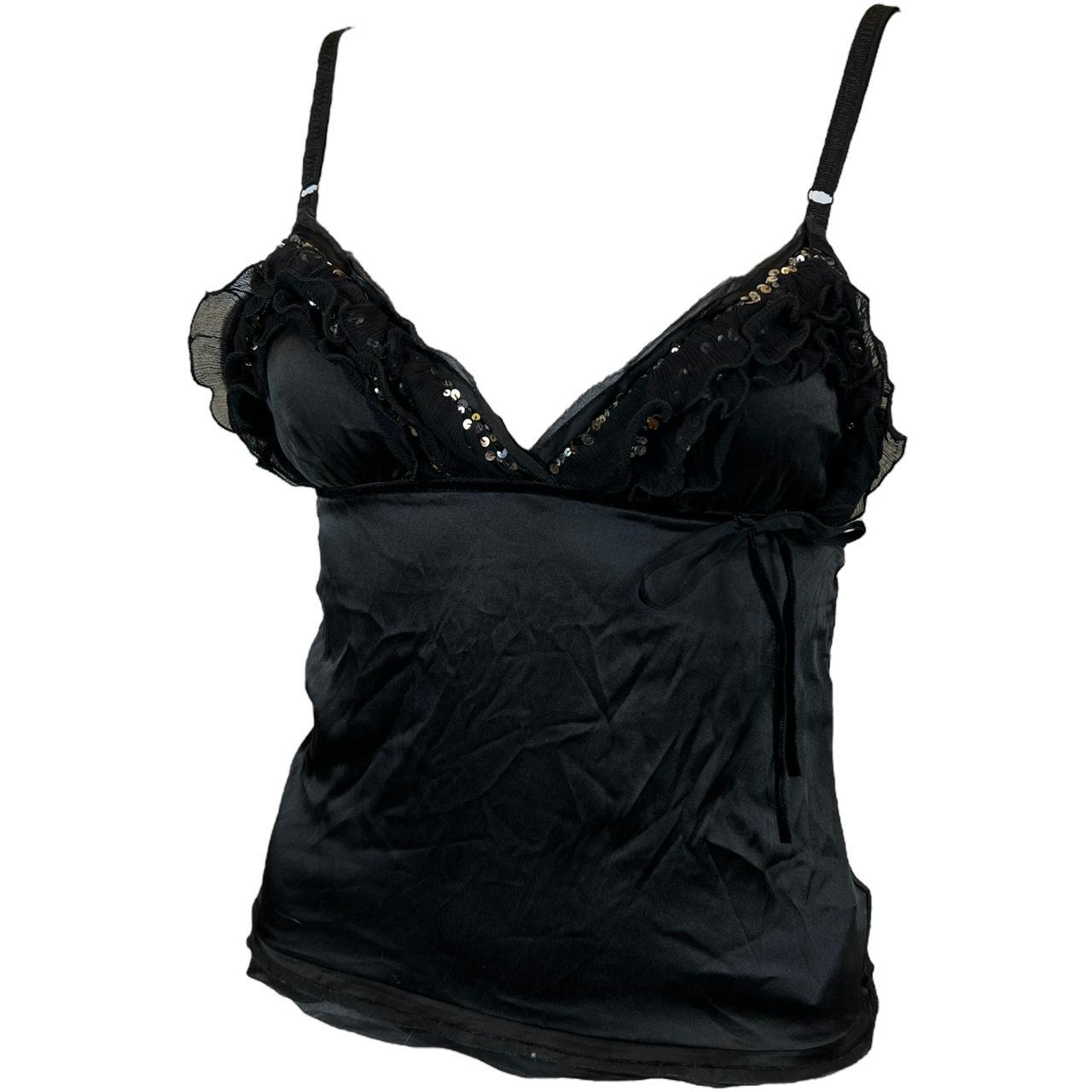 Dolce & Gabbana Black Lace Sheer Lingerie / Cami Top