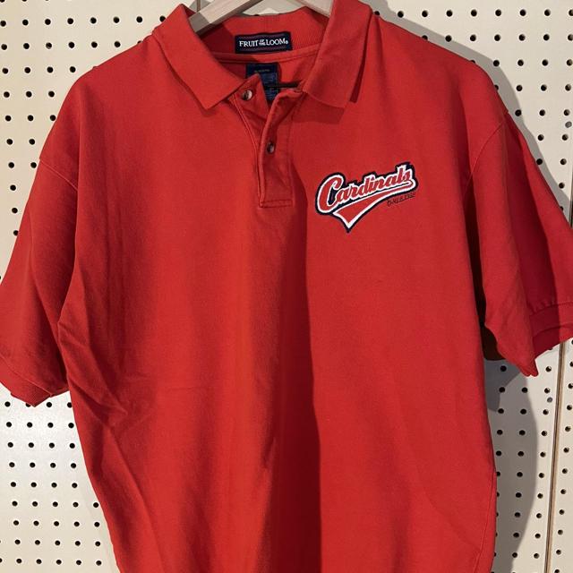 Vintage 1998 St. Louis Cardinals polo shirt. Fully - Depop