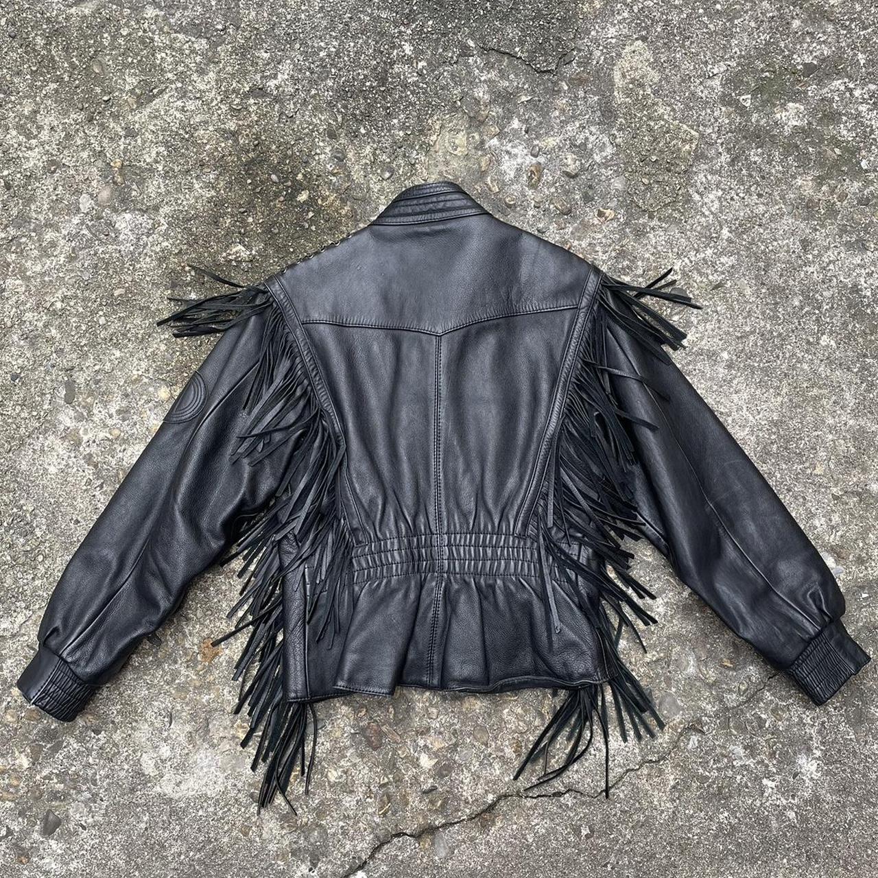 ジャケット・アウター vintage HARLEYDAVIDSON fringe design Vintage 1980's Harley Davidson Fringe Tassels | Depop