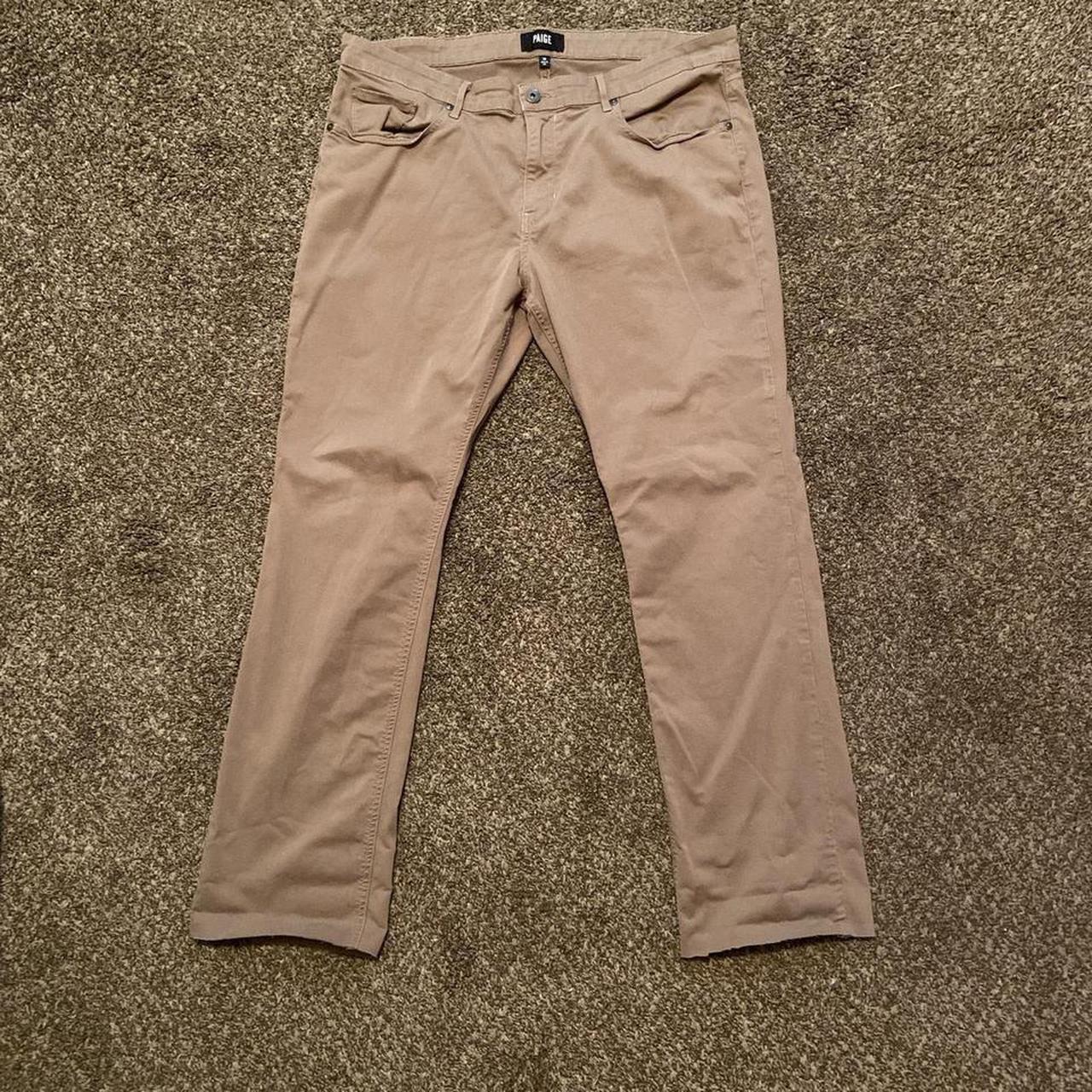 PAIGE Men's Brown Trousers Depop