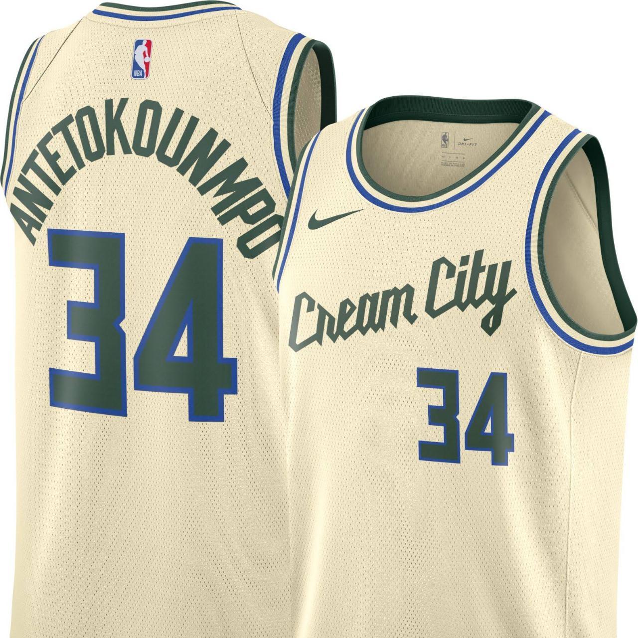 Giannis Cream hot City Jersey 2019