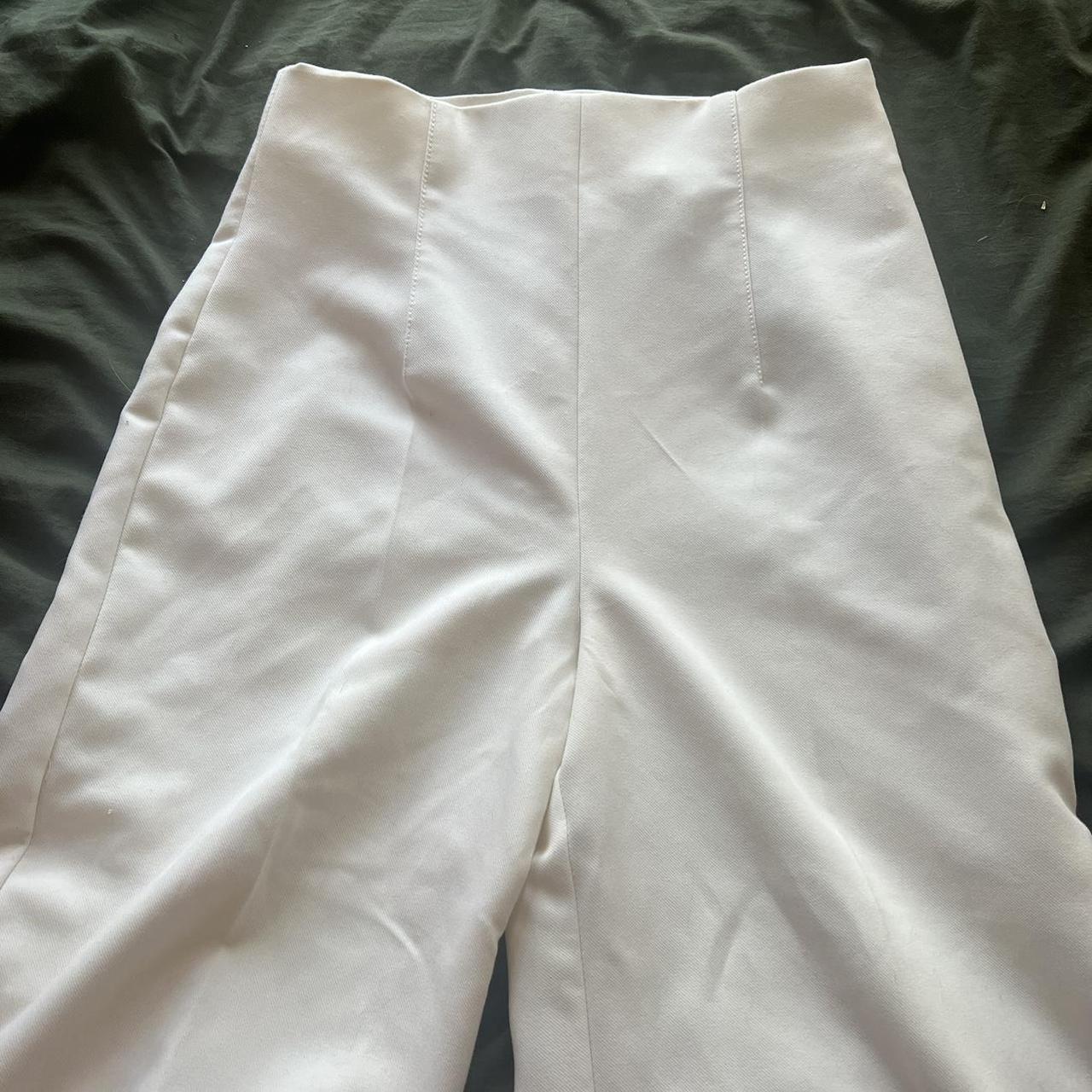 Cream zara wide leg pants. New without tags, never... - Depop