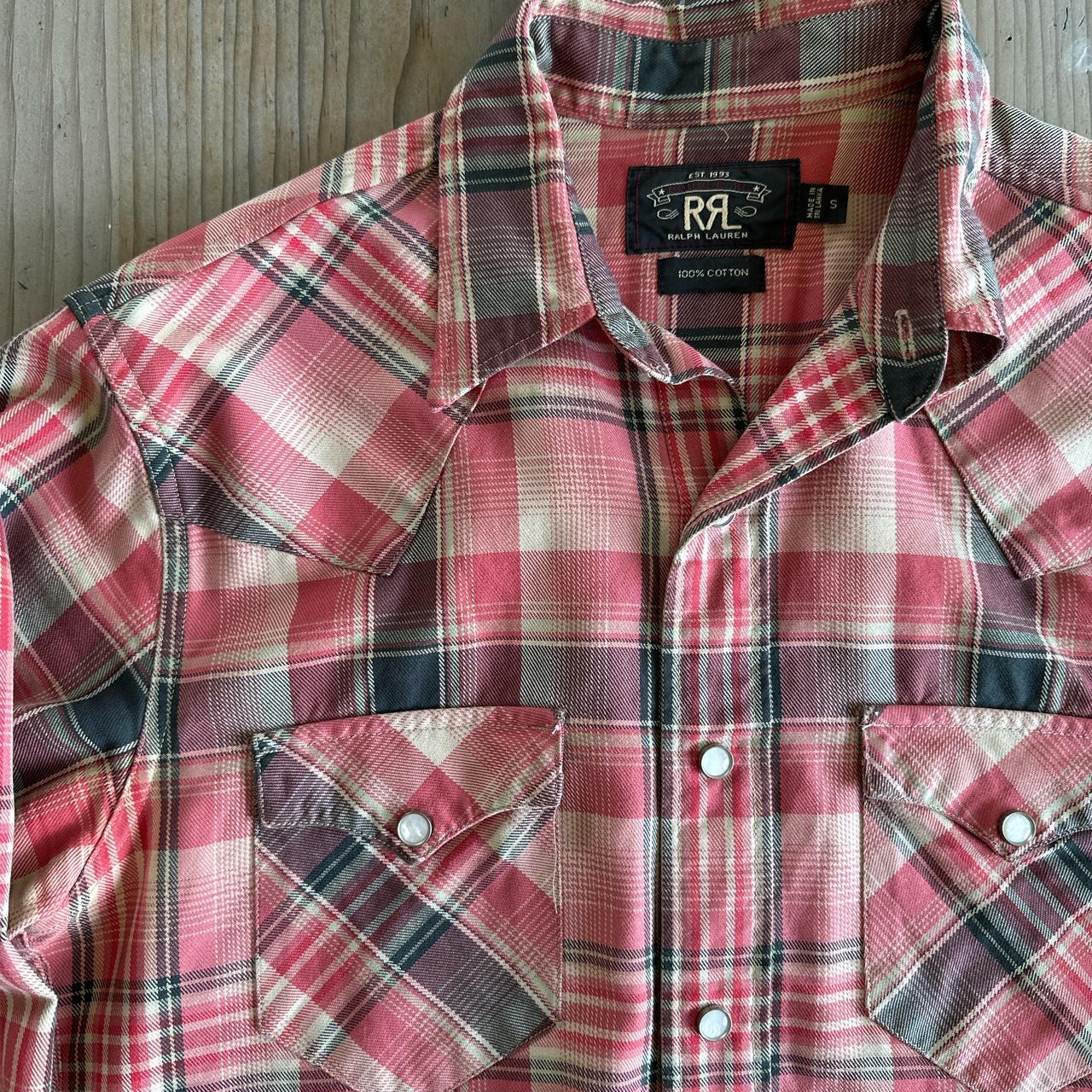 rrl-by-ralph-lauren-men-s-black-and-red-shirt-depop