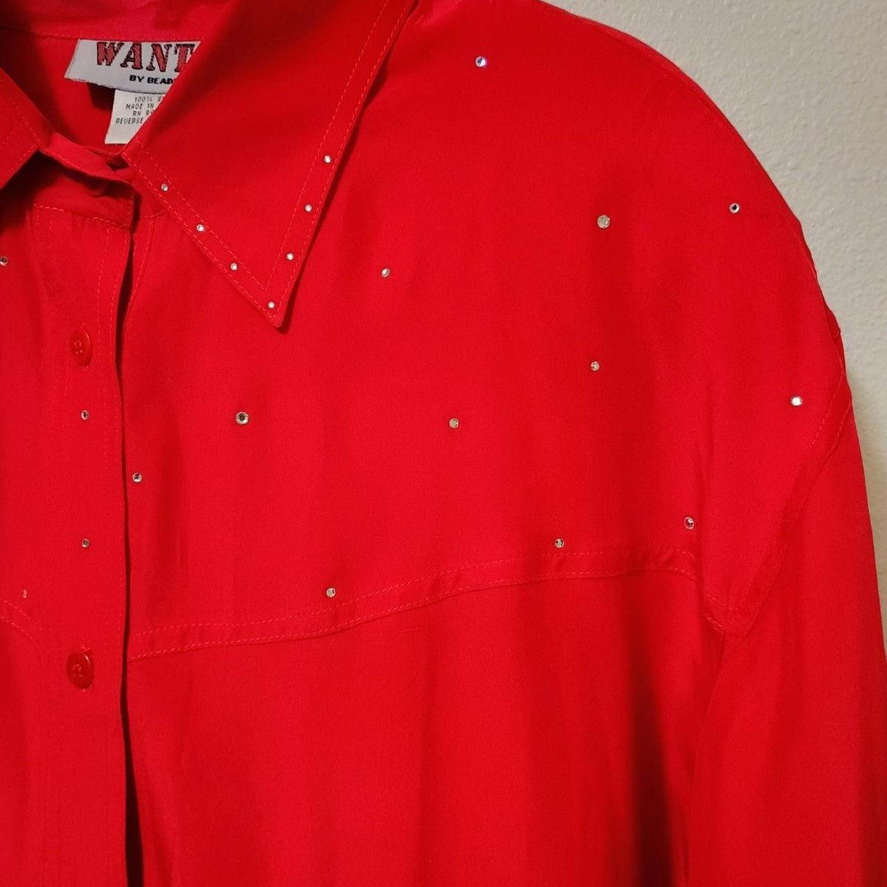 Source Unknown Women's Top - Red - M – This vinta… - image 3