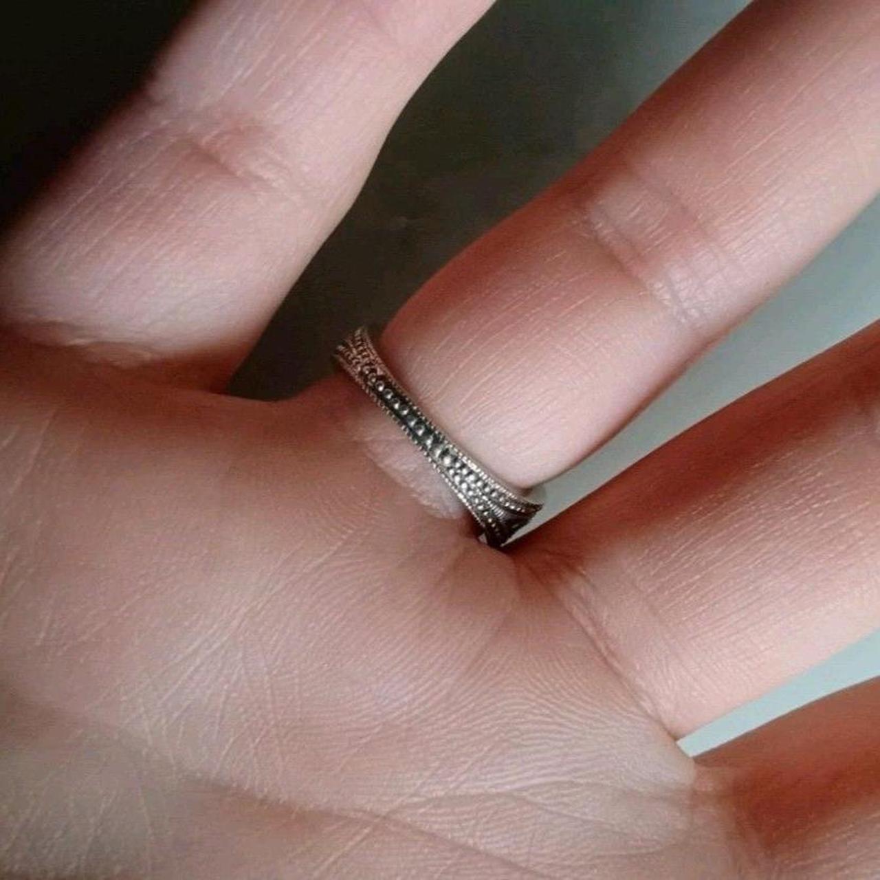 Source Unknown Women's Ring - Silver – Emerald st… - image 3