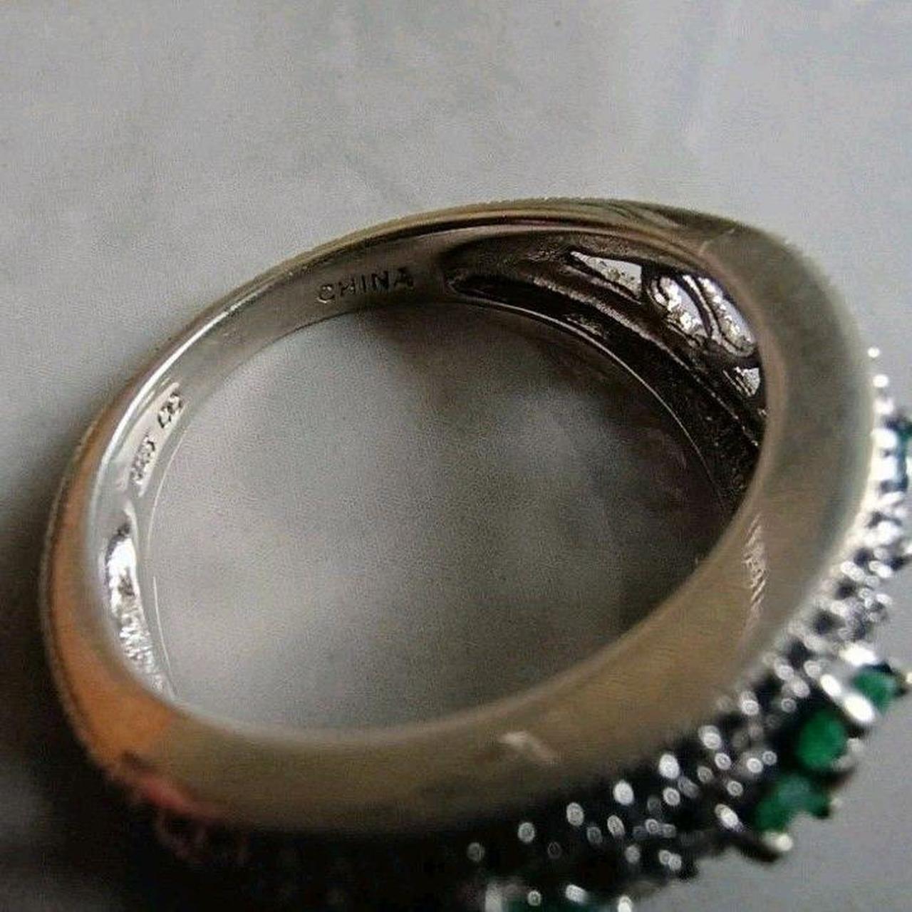 Source Unknown Women's Ring - Silver – Emerald st… - image 5