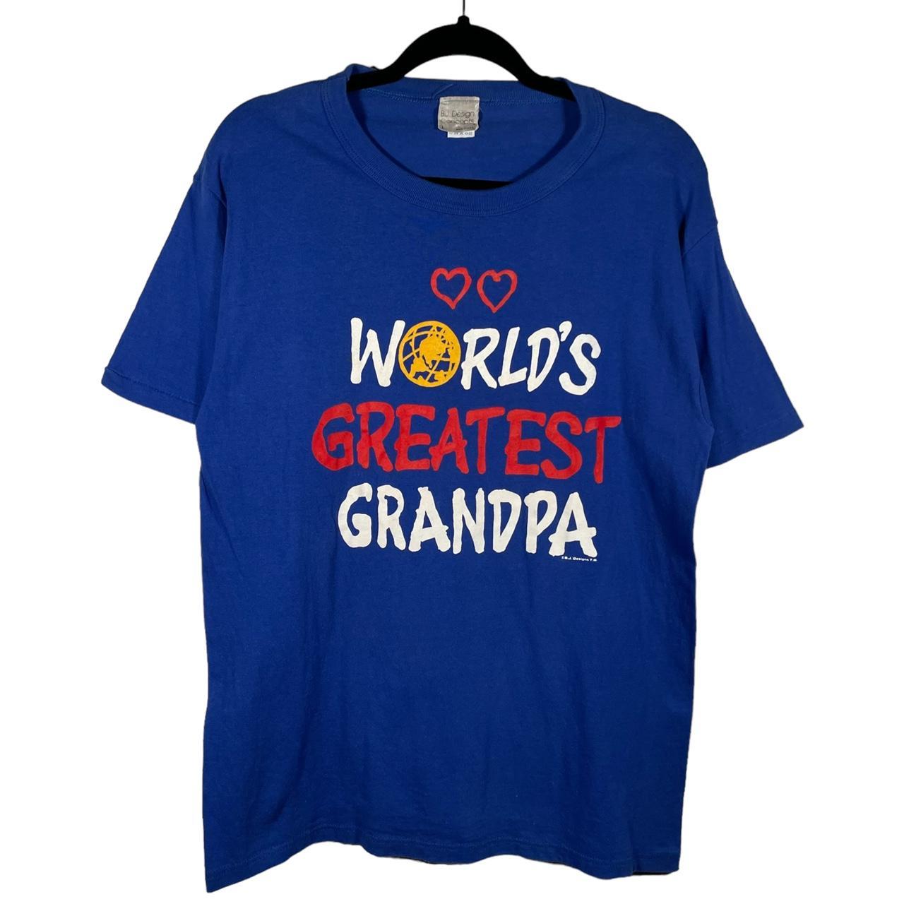 Vintage 90s Worlds Greatest Grandpa T Shirt Size...