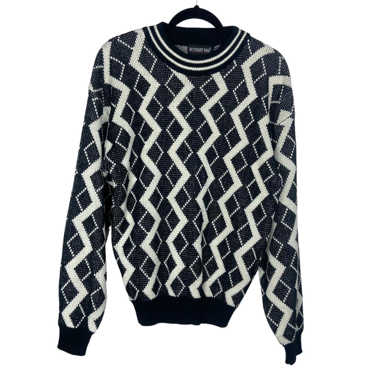 Vintage 90s Botany Zig Zag Diamond