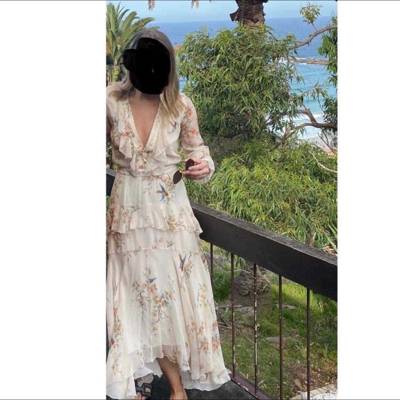 Zimmerman Floral Midi Dress - Size 1 Beautiful... - Depop