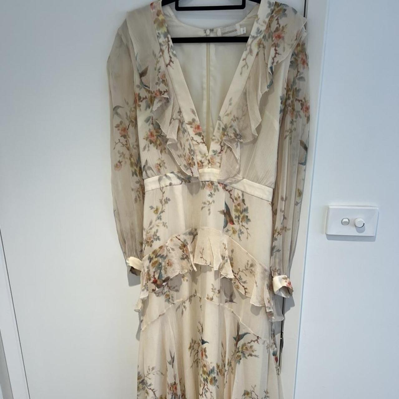 Zimmerman Floral Midi Dress - Size 1 Beautiful... - Depop