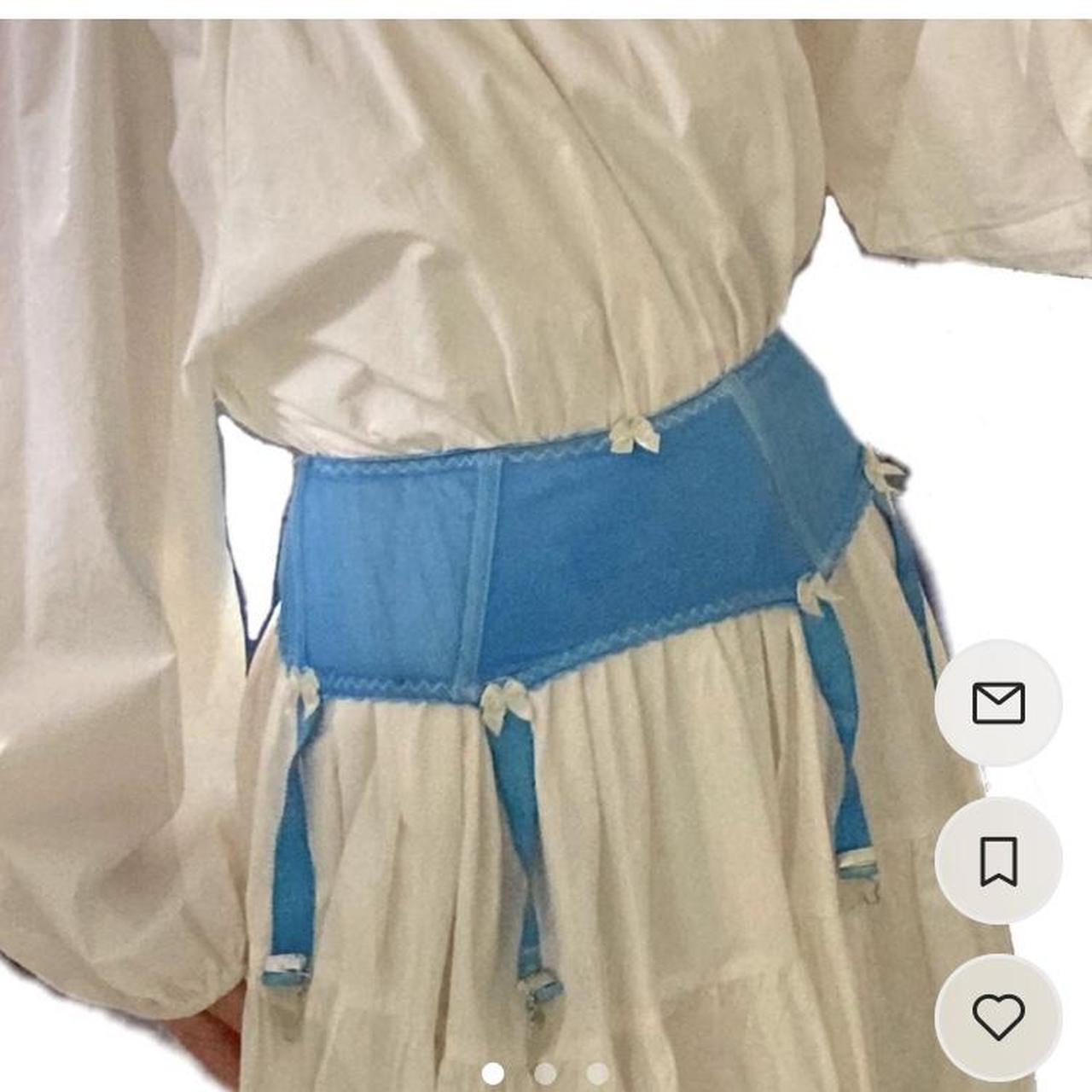 Repop! 🌀💙 Baby blue garter belt vintage w no label... Depop