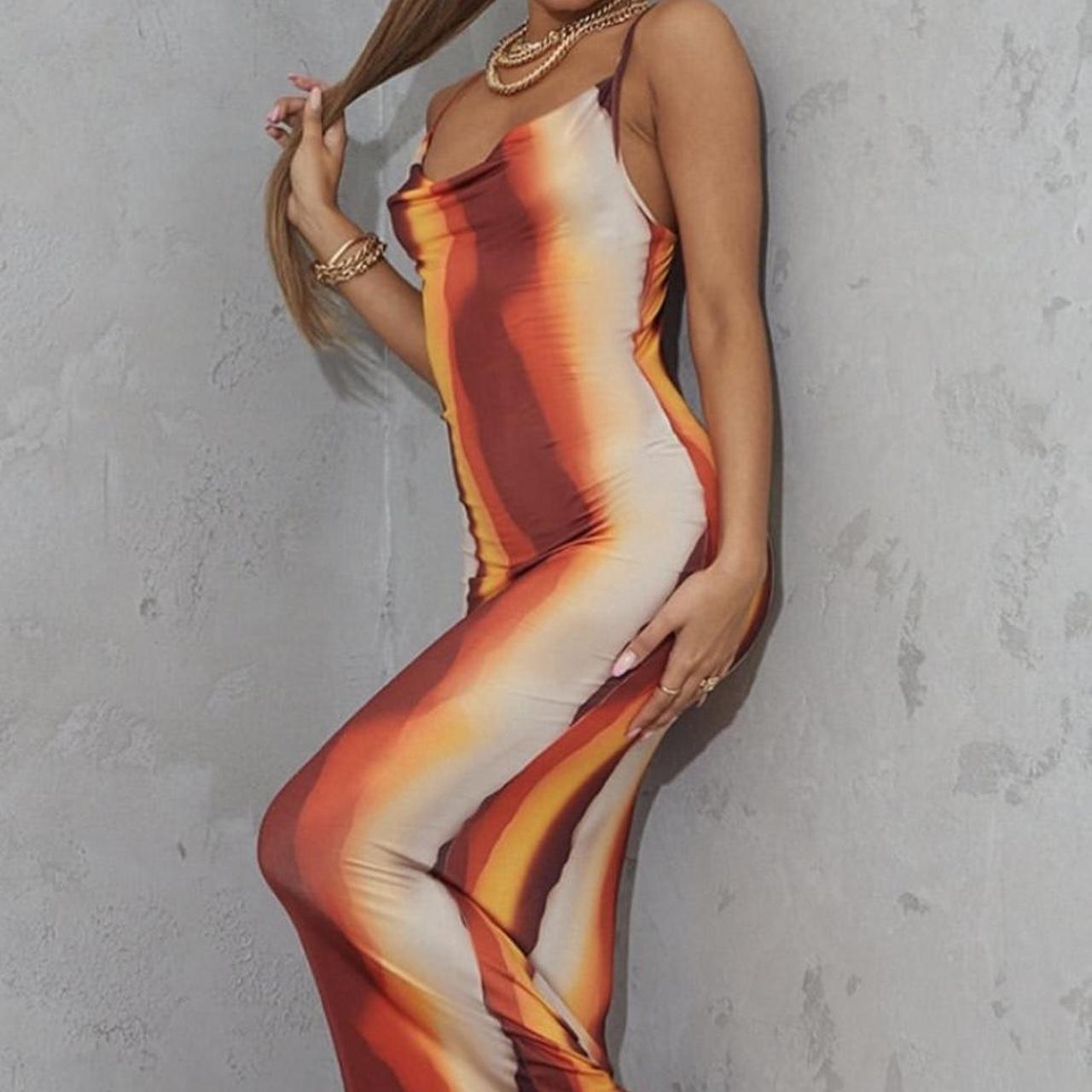 Plt orange hot sale dress