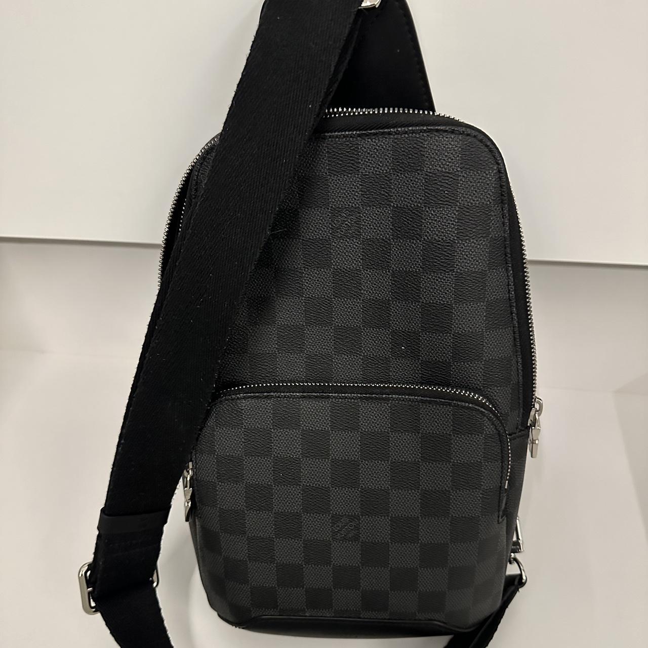 Louis Vuitton Men's Black and Grey Bag | Depop