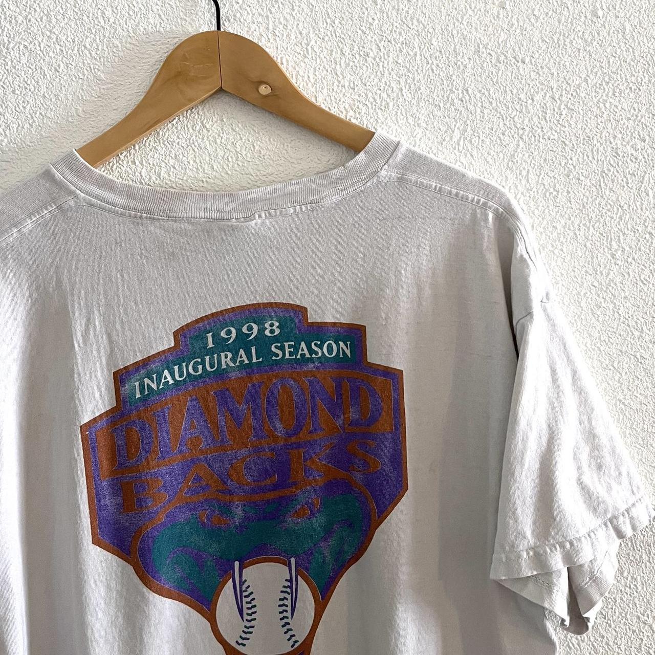 Vintage Arizona Diamondbacks 1998 Inaugural Season T Shirt Tee 