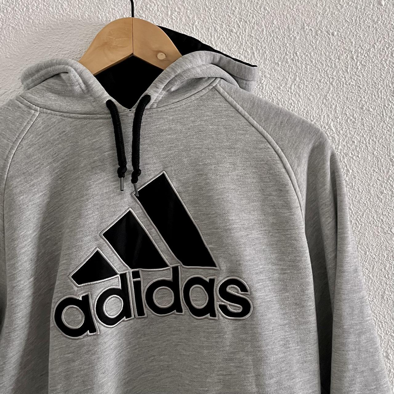Adidas hoodie | tagged mens medium | small stain on... - Depop