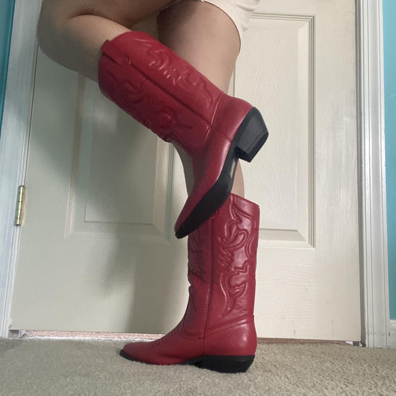 Women's Red Boots | Depop