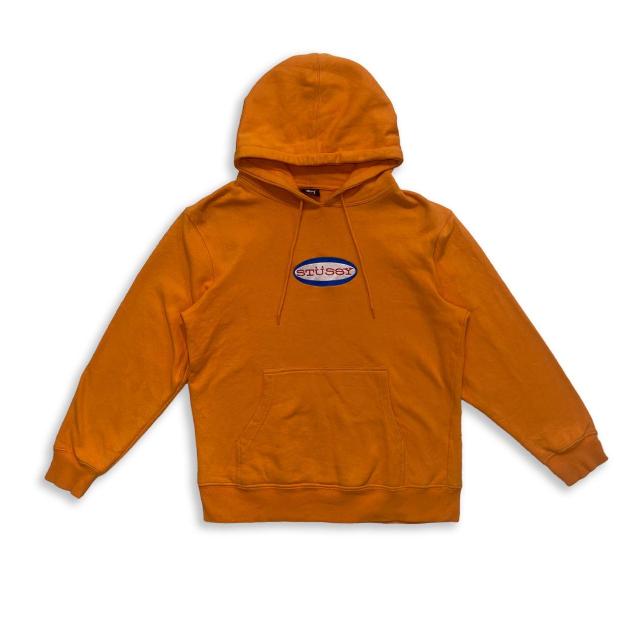 STÜSSY ORANGE LOGO SWEATSHIRT (M), Solid cream...