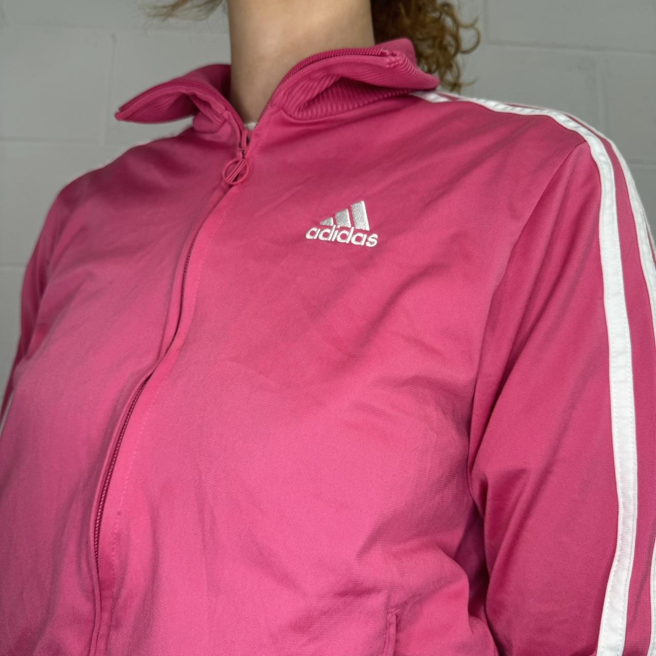 Adidas womens pink jacket best sale