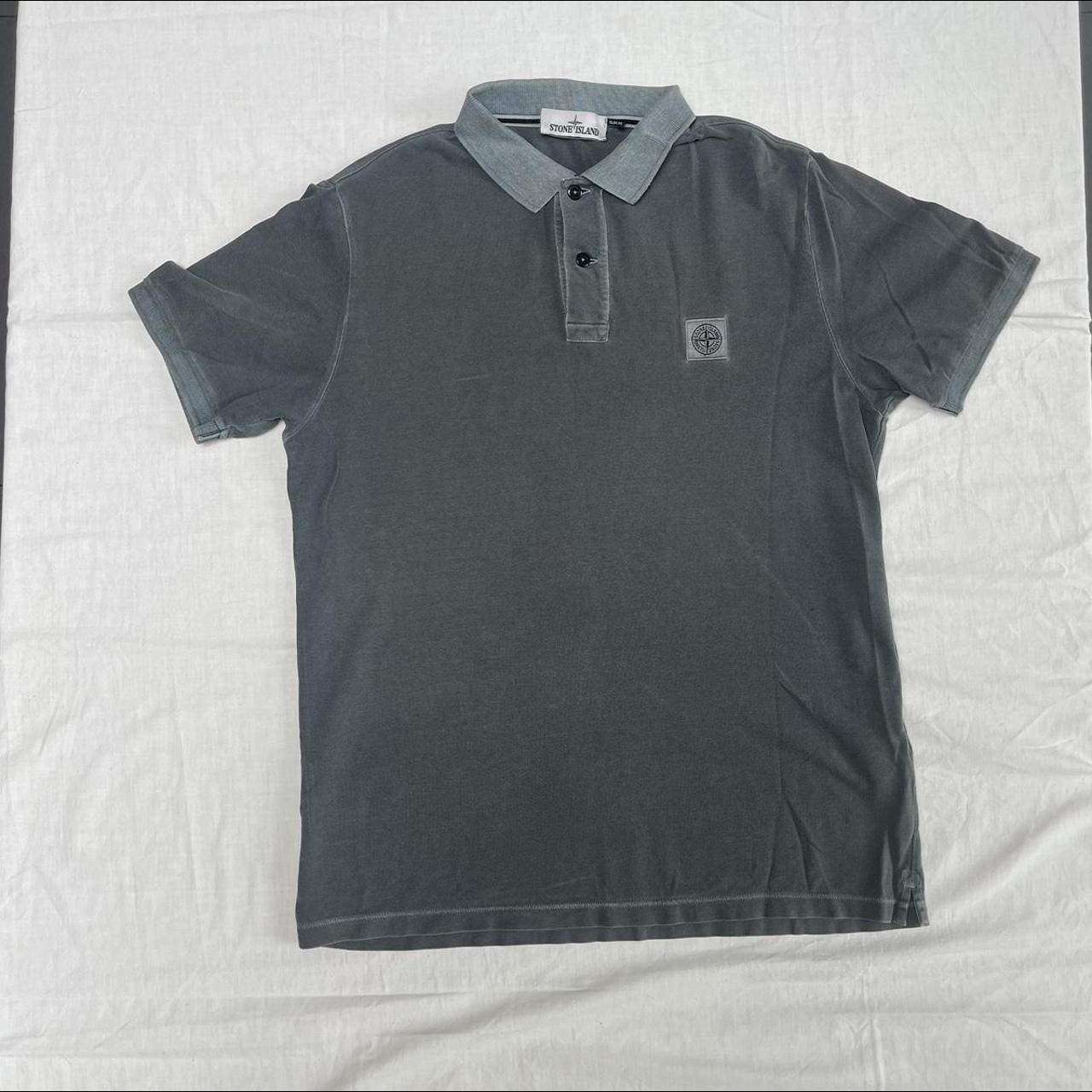 Stone island over-dyed polo. Size XL really good... - Depop