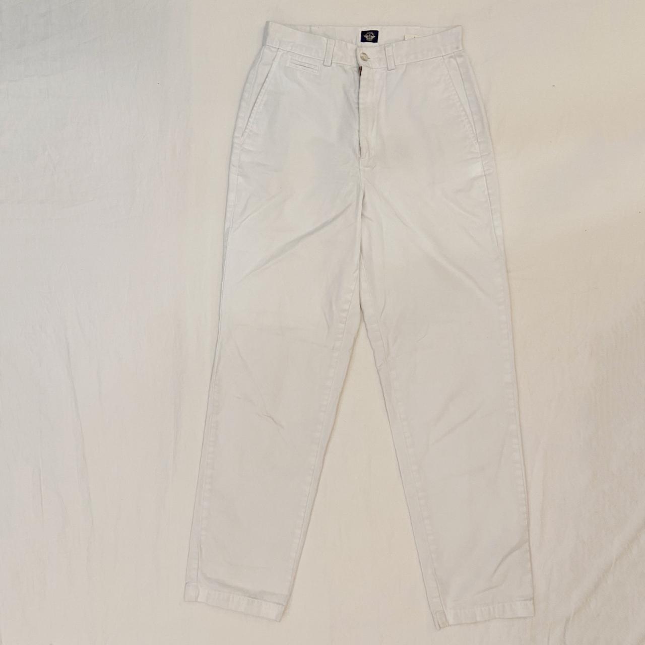 Dockers High-Rise White Trousers Waist: 26