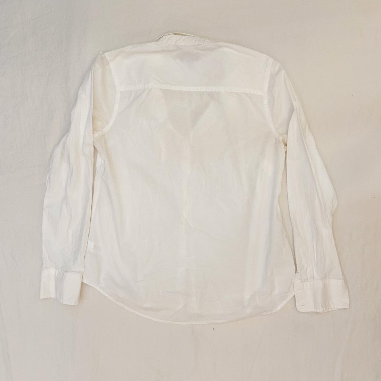 Merona White Button-Down Shirt Fabric: 100% Cotton - Depop