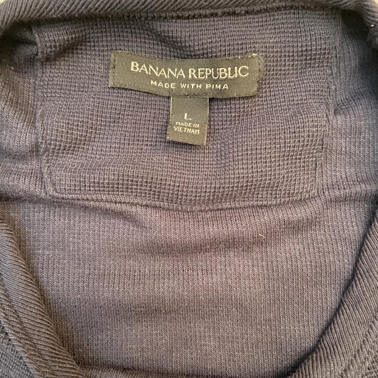 Banana Republic Navy Sweater Fabric: 55% Cotton 45%... - Depop