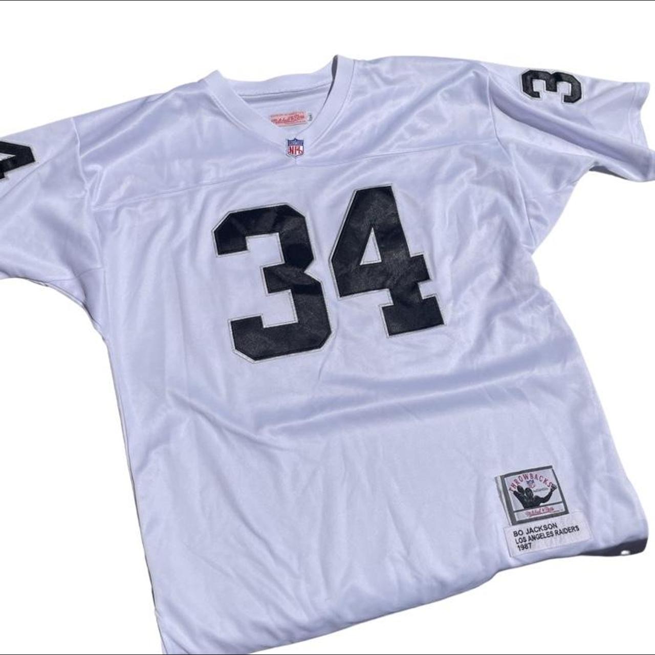 Mitchell & Ness, Shirts, Mitchell Ness Los Angeles Raiders Jersey