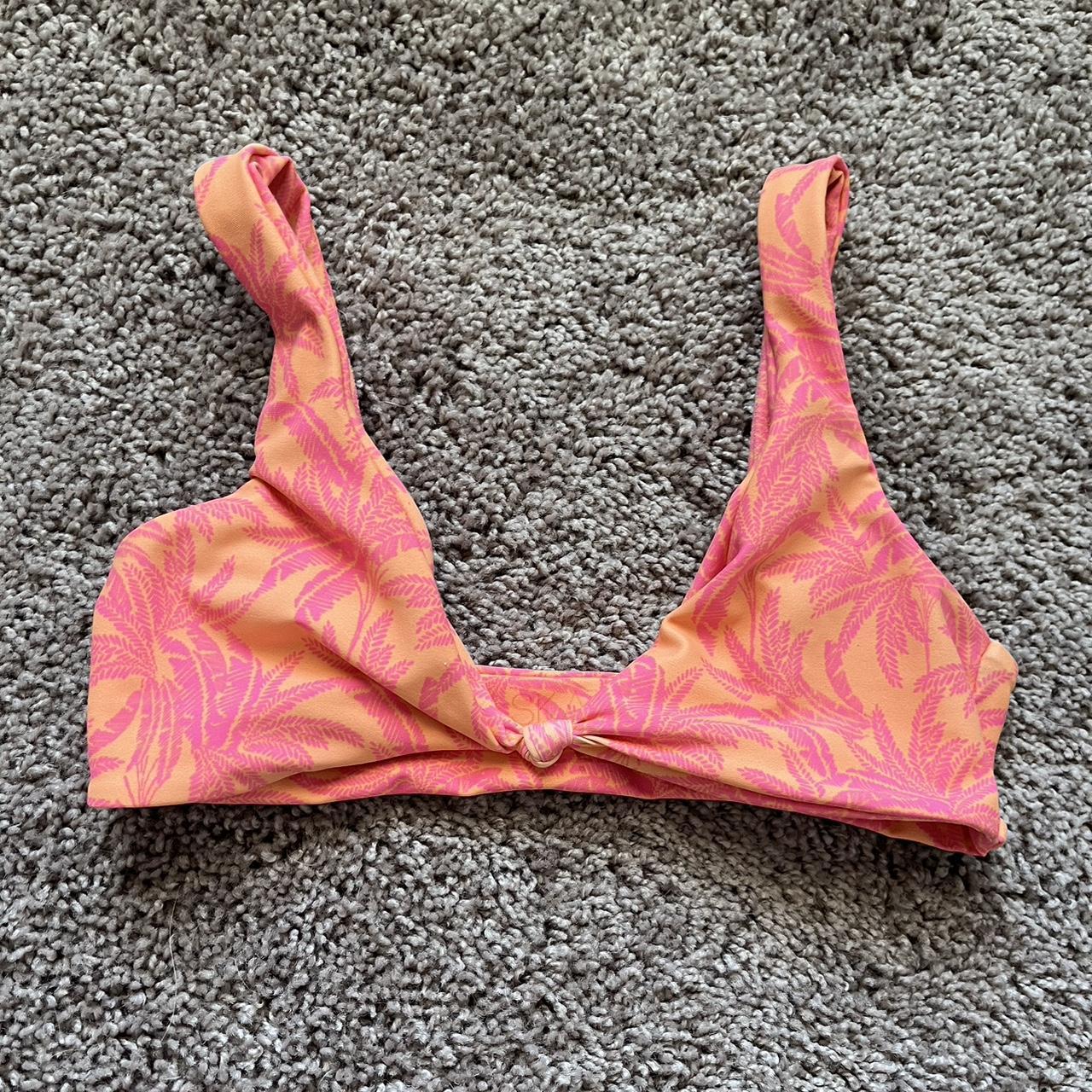 Kulani Kinis Women's Orange and Pink Bikini-and-tankini-tops | Depop