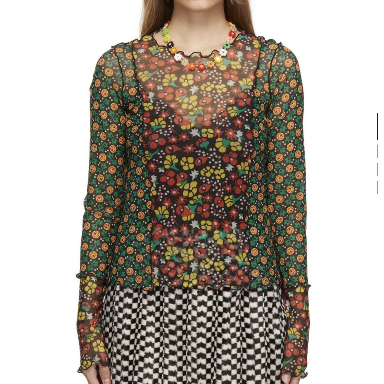 Anna Sui Women's Red and Black Shirt