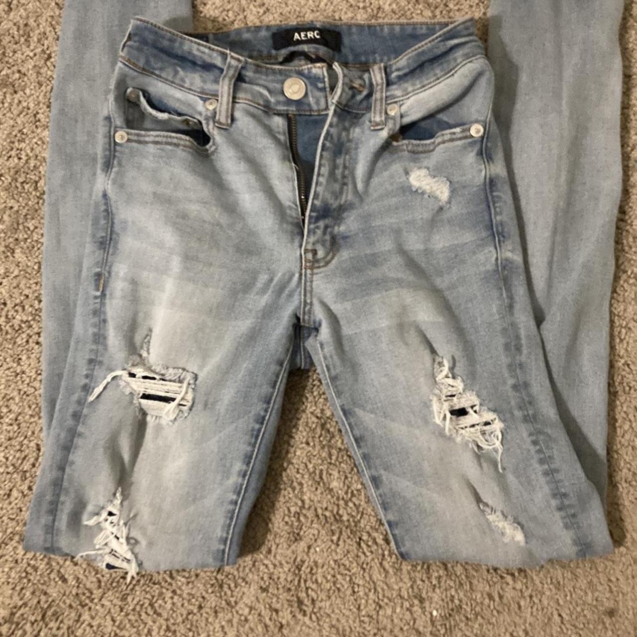 Aeropostale high rise, ripped jeans. - Depop