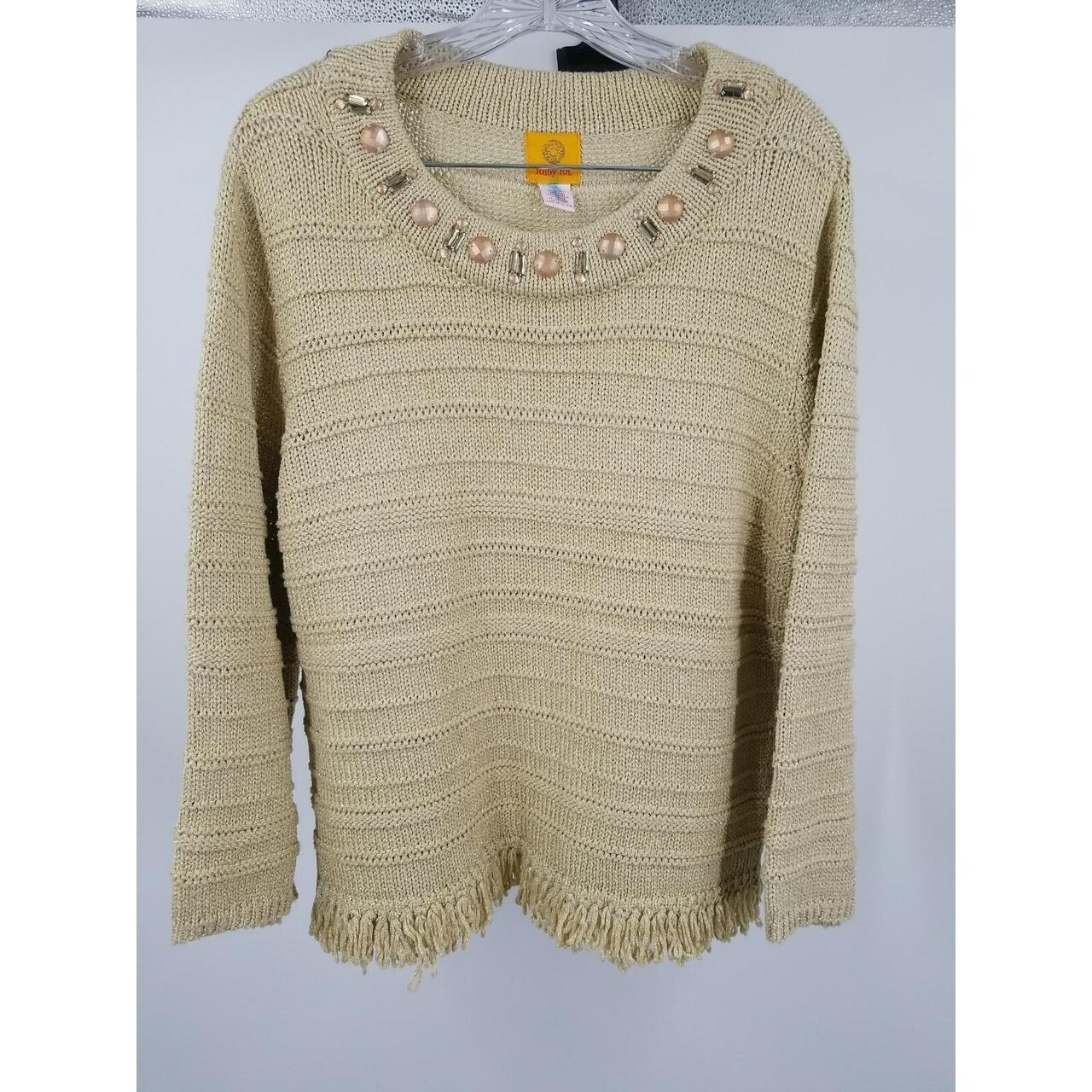 Ruby Rd. Women's Sweater - Gold - L – Ruby Rd Lon… - image 2
