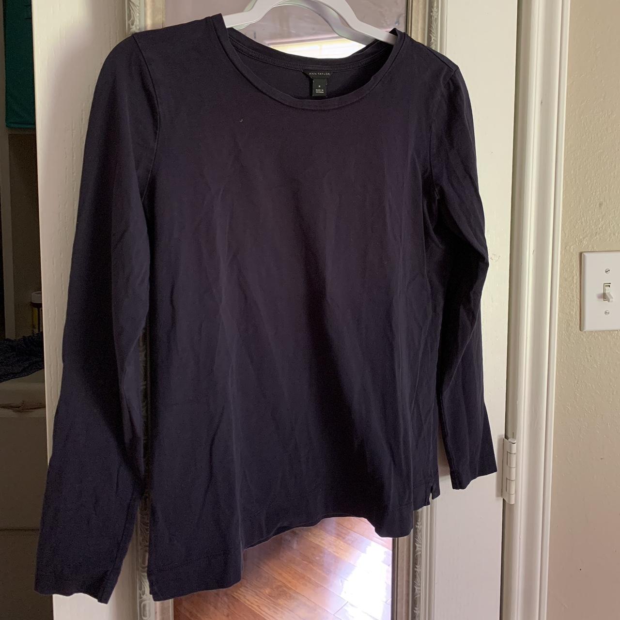 Navy Blue Long Sleeve Shirt So soft, great material... - Depop