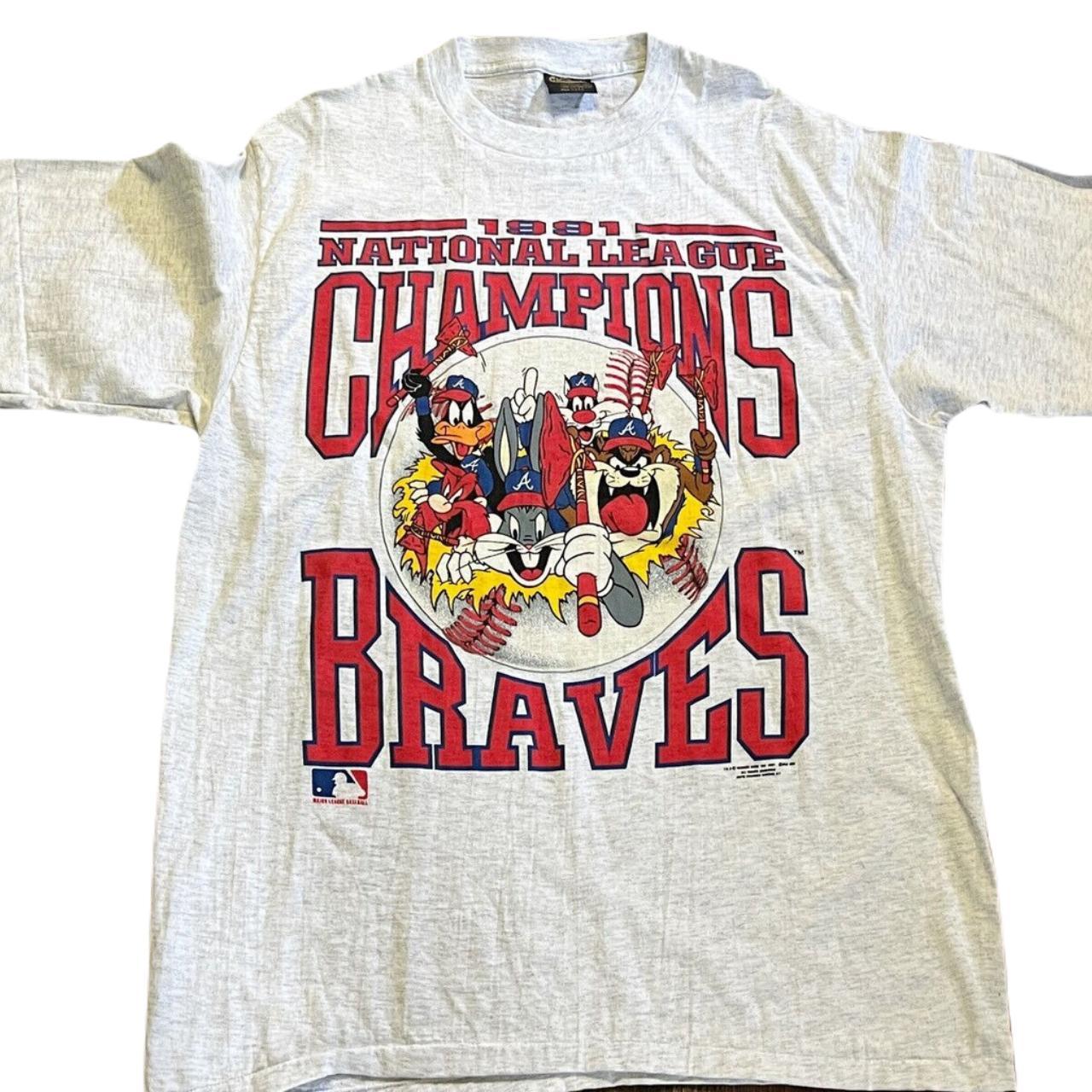Vintage 1991 MLB Atlanta Braves Shirt, Unisex - Depop
