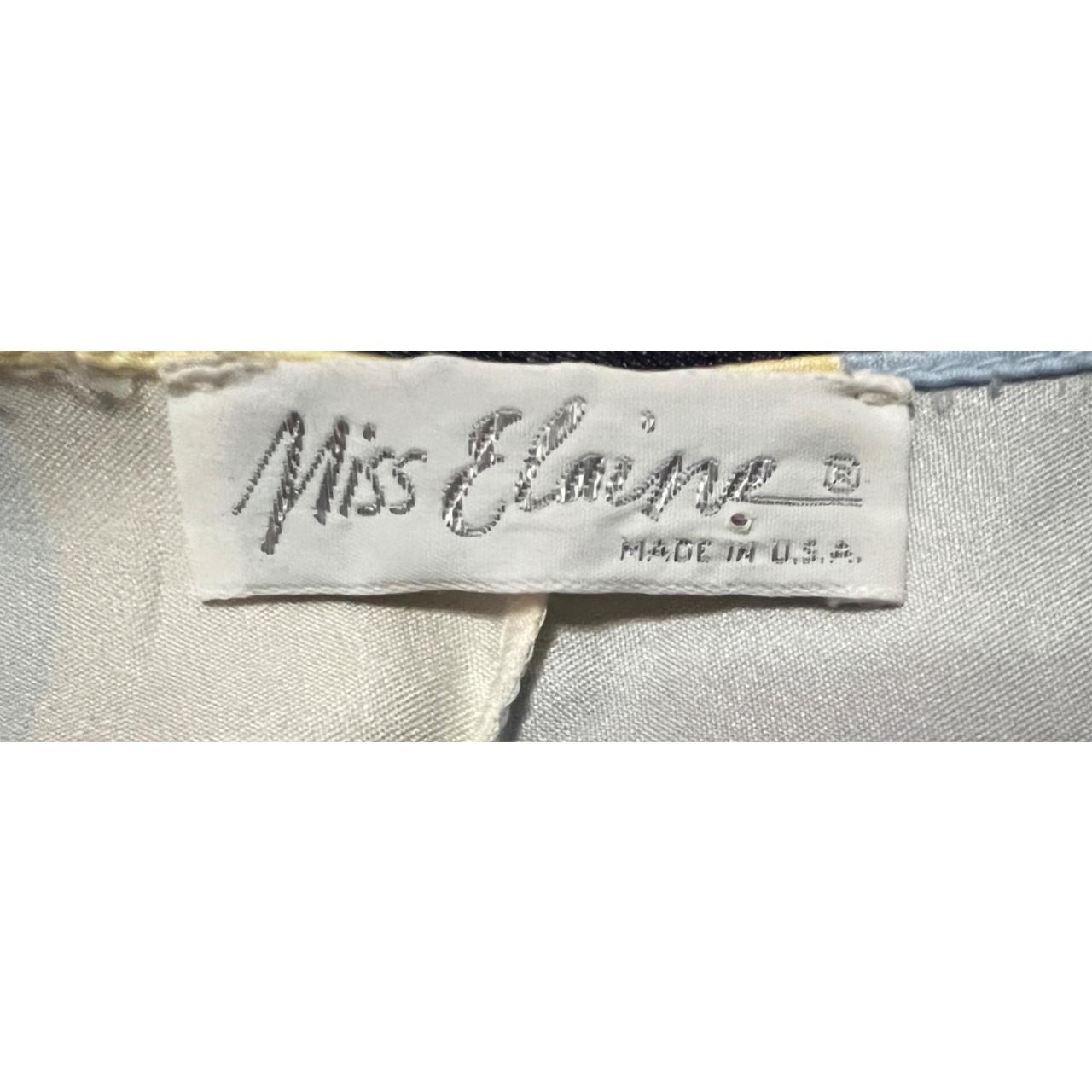 Miss Elaine Women's Blue and Yellow Blouse (4)
