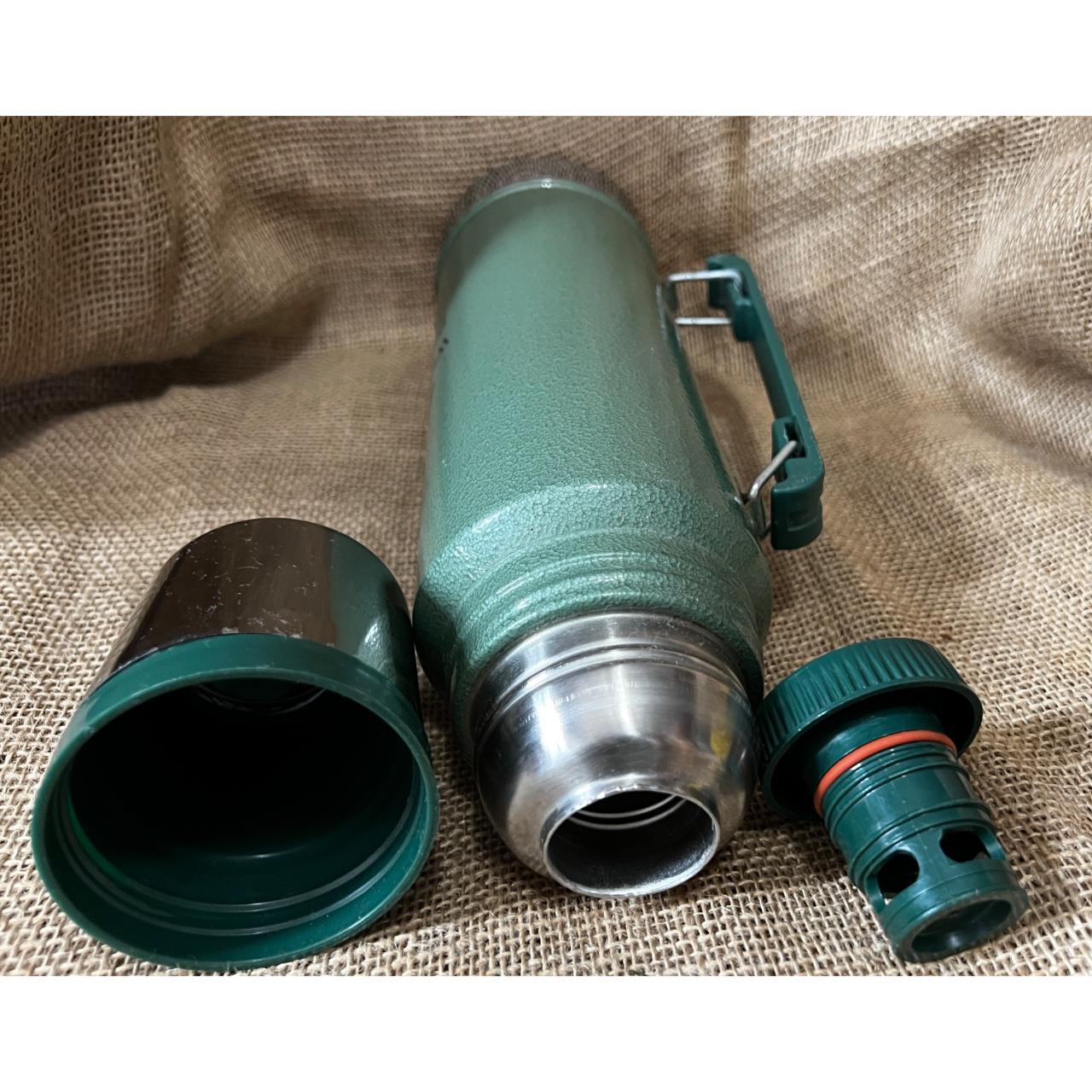 Vintage Stanley thermos Green Used condition, - Depop