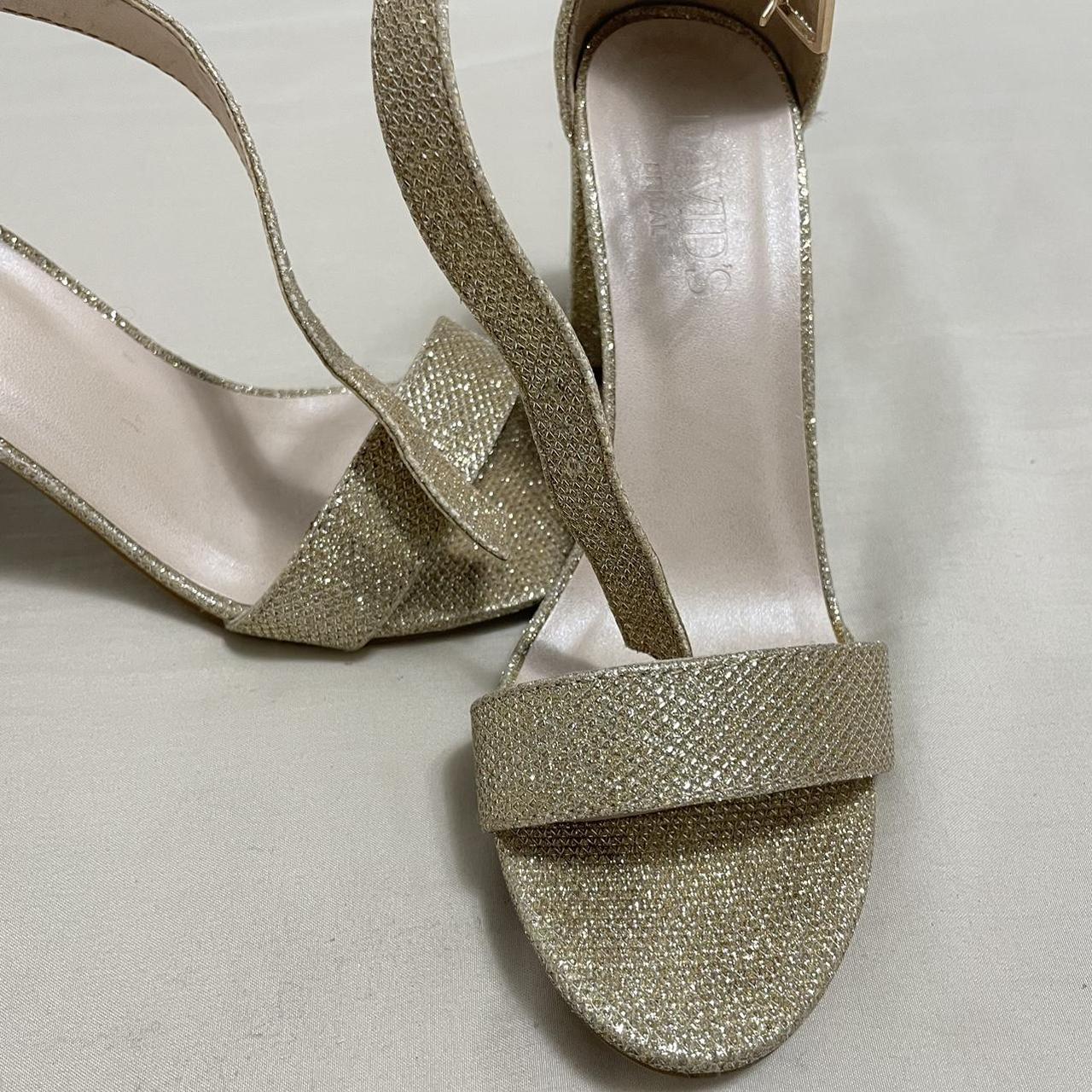 David's bridal hot sale gold flats