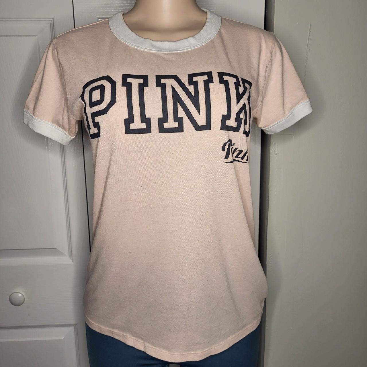 Victoria secret pink hot sale short sleeve shirts