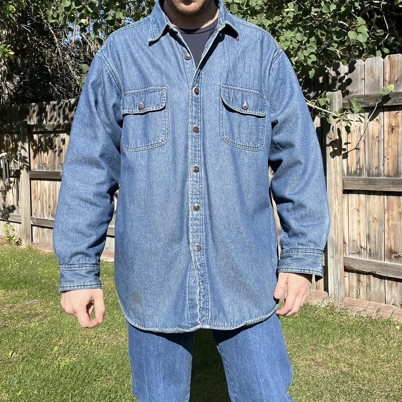 Faded glory sale men's denim shirt