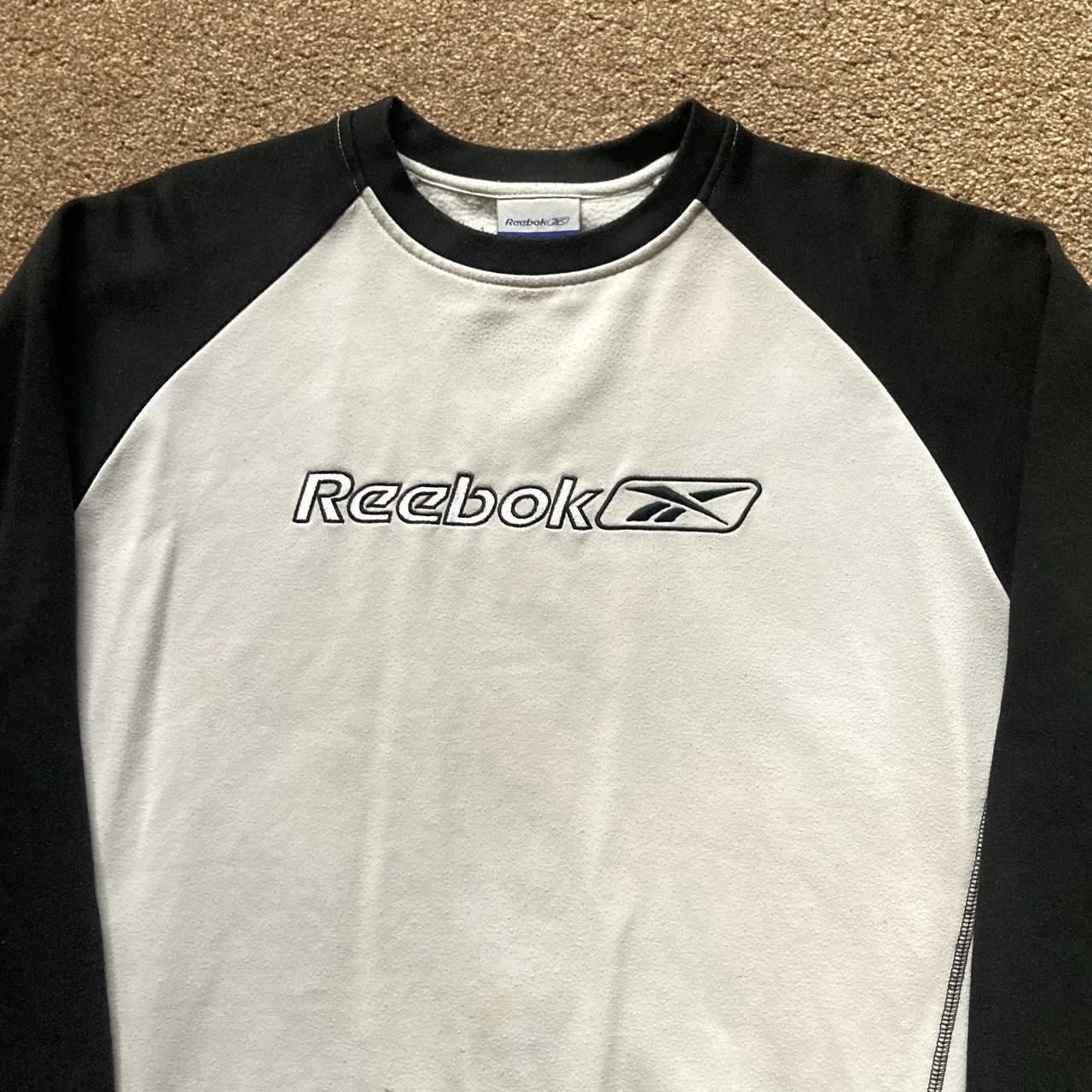 Reebok vintage sweatshirt on sale mens silver