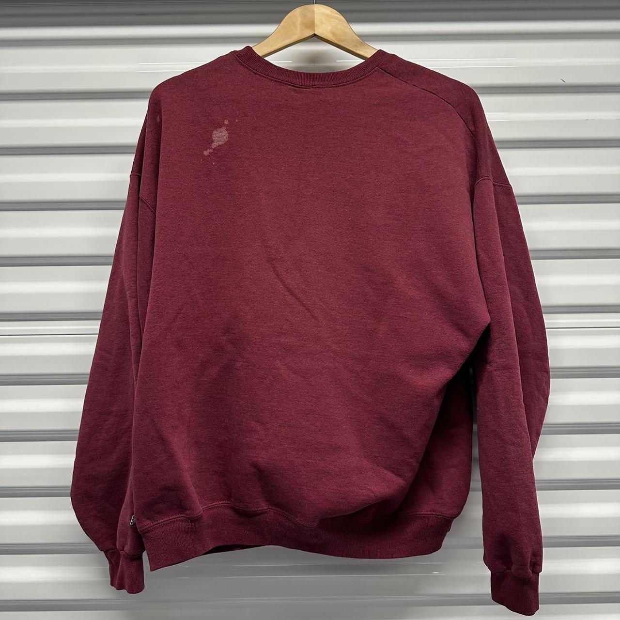 Men's Red and Burgundy Jumper | Depop