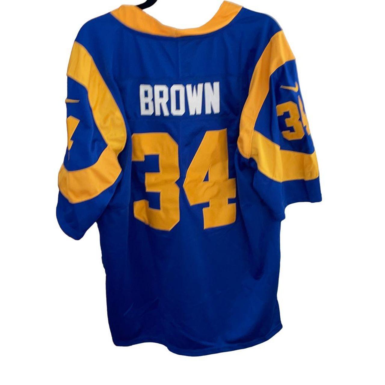 Vintage 60s NFL Rams Jersey Shirt 3/4 Sleeves - Depop