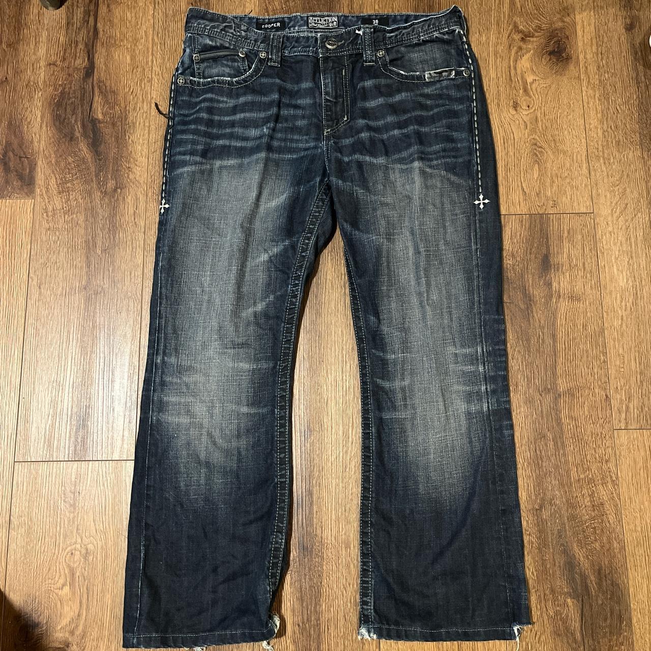 Men Affliction jeans size 36 long - Depop