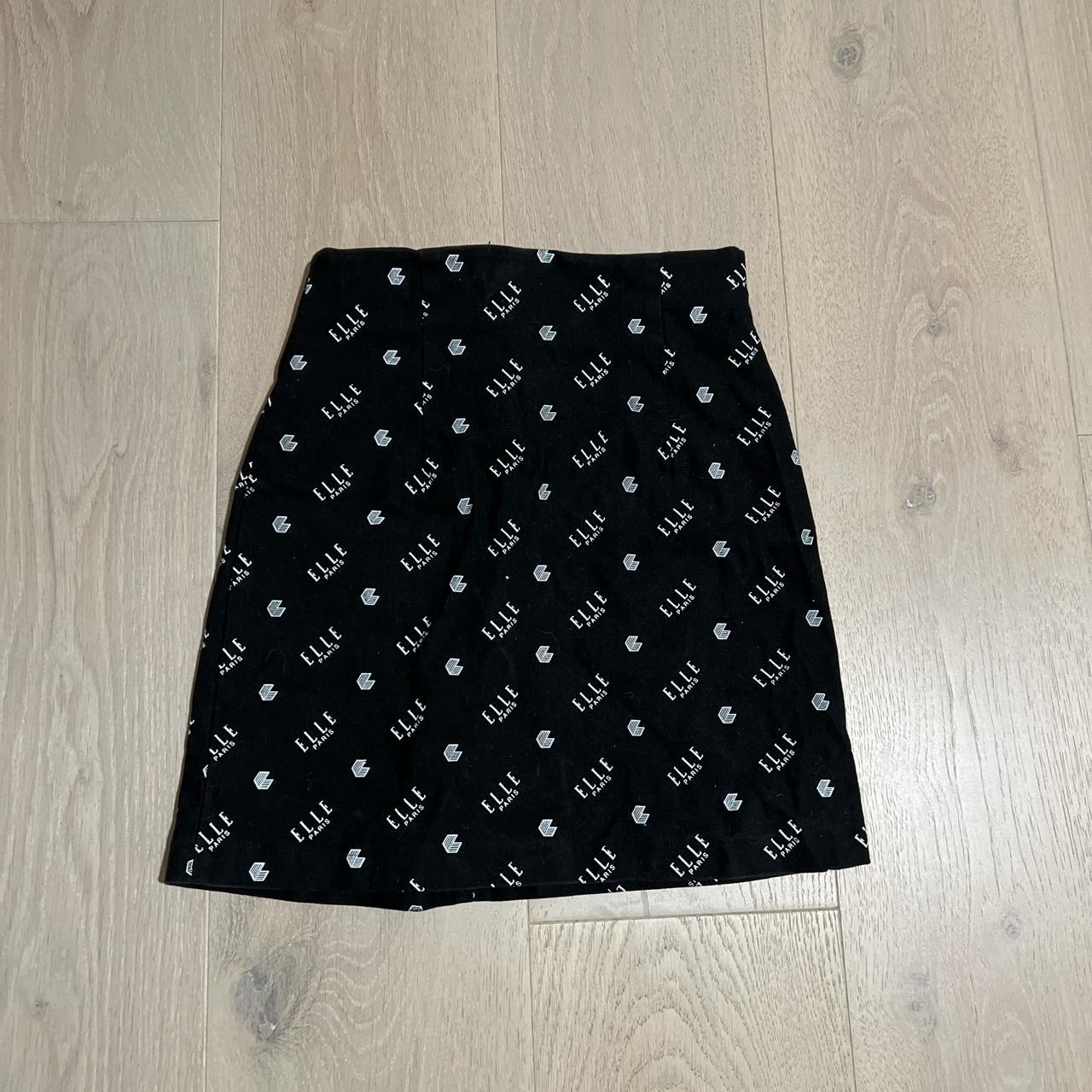 Elle black clearance polka dot skirt