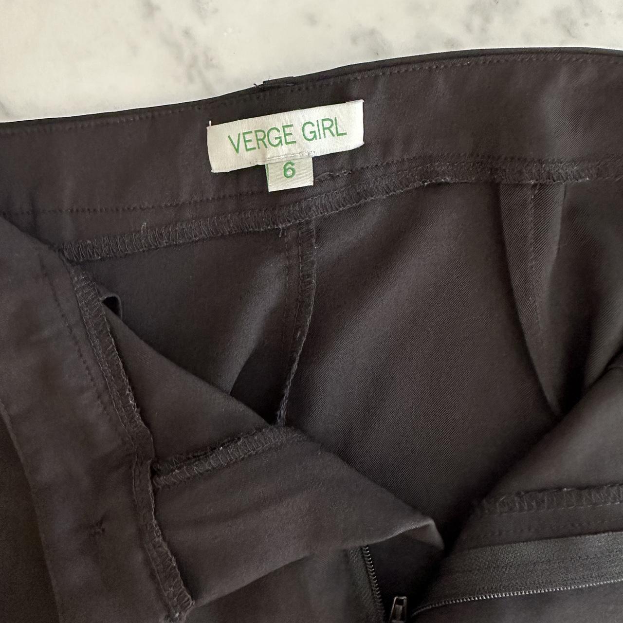 Verge Girl - flare black pants on Designer Wardrobe