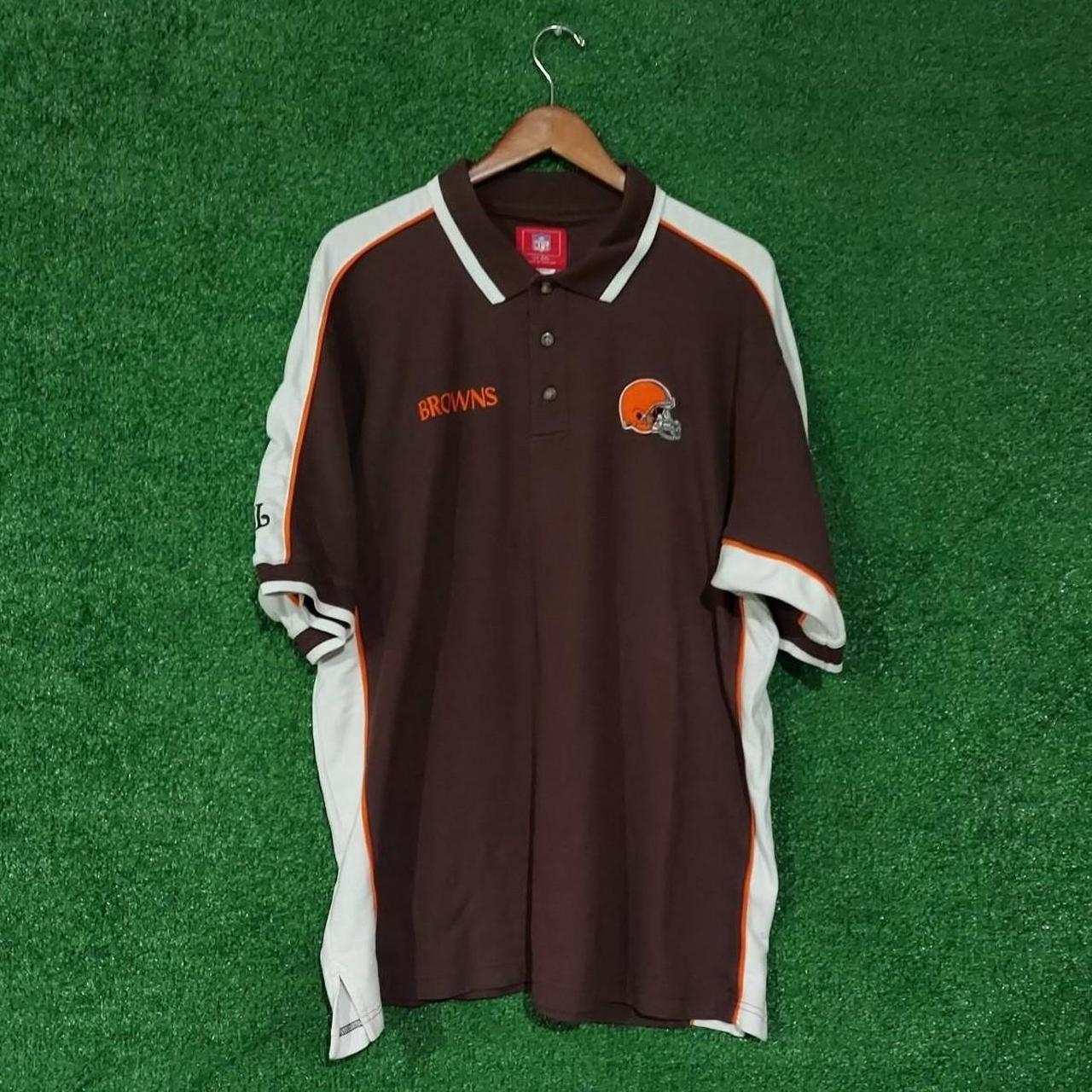 Vintage NFL Cleveland Browns polo shirt CONDITION: - Depop