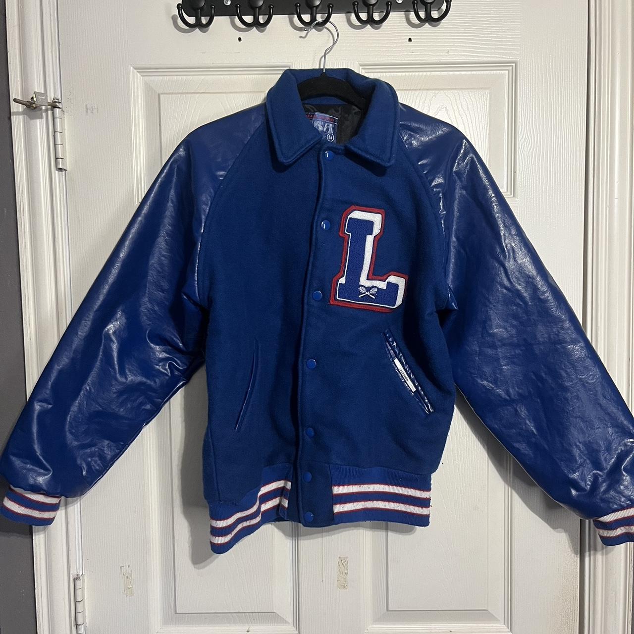 Vintage Varsity/letterman jacket Size- Medium but... - Depop