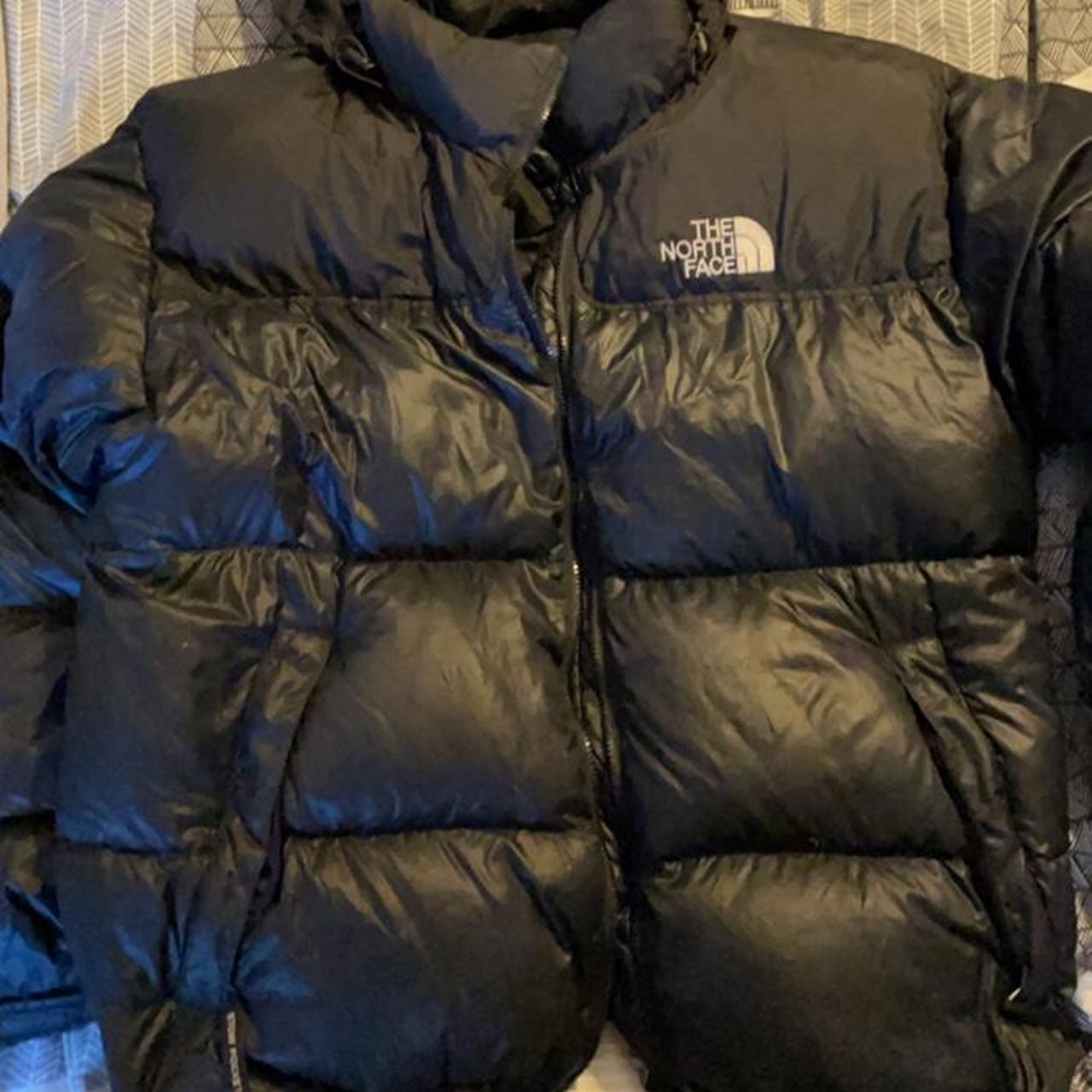 Black NorthFace Puffer with hood Condition... - Depop